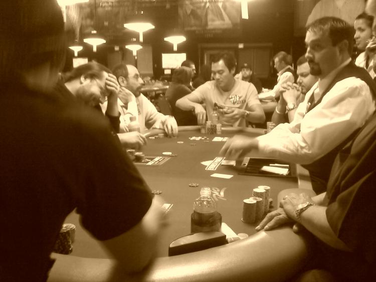 John Juanda, Barry Greenstein, Todd Brunson, and Andy Bloch in the 2-7 Championship at the WSOP 2010