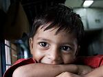 Little boy on the train to Aurangabad, Maharashtra. Taken with Canon 30D digital SLR. August 2008